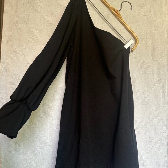 Free People Zoya one shoulder shift dress Sz M - Picture 4 of 8